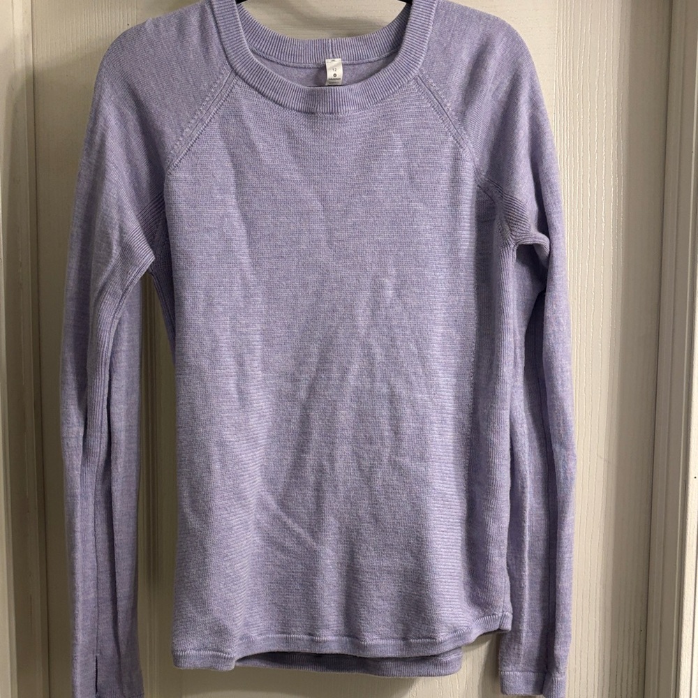 Lululemon Lavender Long Sleeve Sweater
